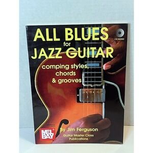 All Blues for Jazz Guitar by Jim Ferguson including CD  Very Good Condition